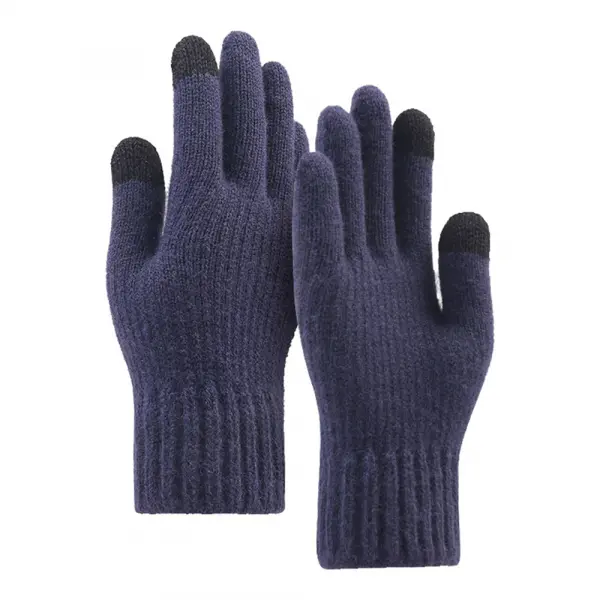 Manusi De Iarna Tactile Unisex Techsuit ST0012, Marime 22cm, Bleumarin