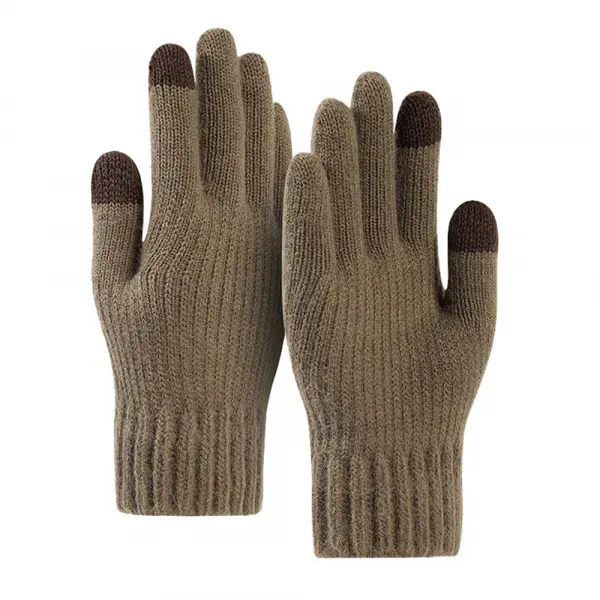 Manusi De Iarna Tactile Unisex Techsuit ST0012, Marime 22cm, Maro