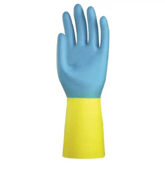 Manusi de protectie chimica latex-neopren, culoarea bleu, Ardon CHEM TOUCH 8, BLEU