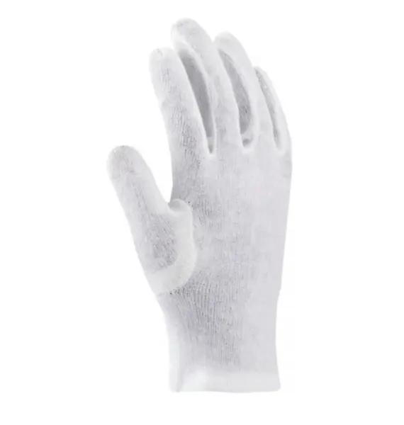 Manusi de protectie din bumbac Ardon KEVIN, culoarea alb, tricot fin 8, ALB