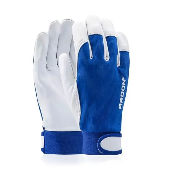 Manusi de protectie piele oaie cu manseta scai, culoarea portocaliu, Ardon HOBBY 9, PORTOCALIU