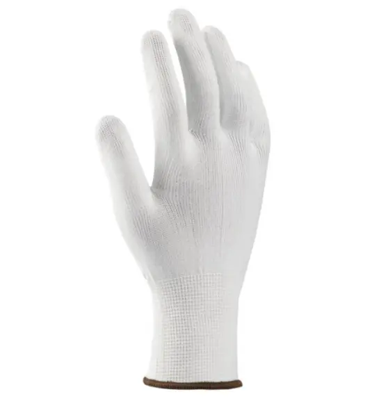 Manusi de protectie textile Ardon PROOF, culoarea alb, tricotate, poliester 7, ALB