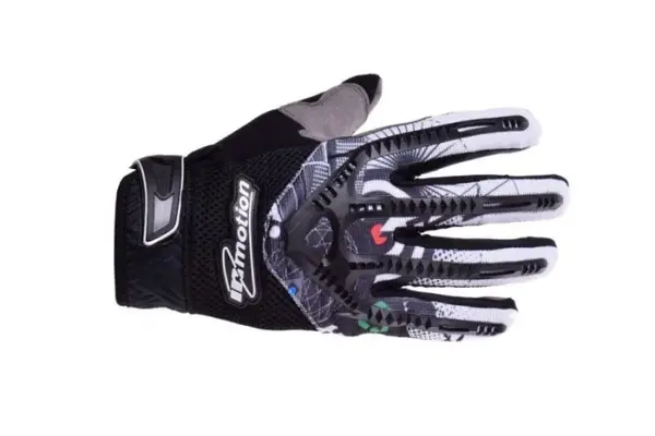 Manusi enduro textil Range, culoare negru alb, marime XL