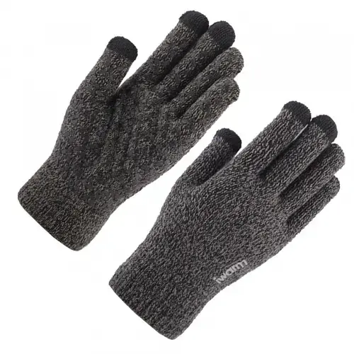 Manusi iarna tactile Iwarm ST0005, 21cm (Gri)