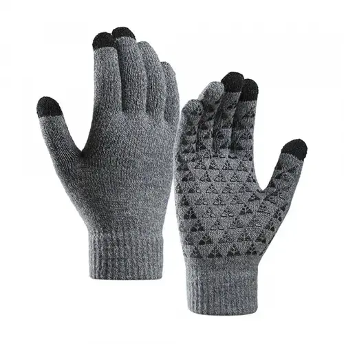 Manusi iarna tactile Iwarm ST0018, 23cm (Gri)