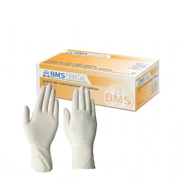 Manusi latex pudrate BMS Dental 100 buc