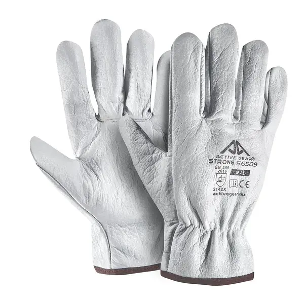 Manusi manipulare integral piele neteda bovina gri Active Gear Marime 11 Manusi manipulare integral piele neteda bovina gri Active Gear Marime 11
