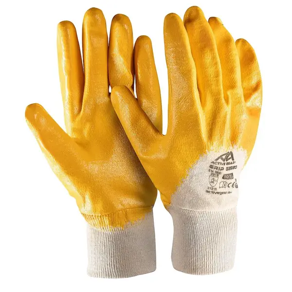 Mănuși montaj bumbac imersie 3/4 nitril galben Active Gear Mănuși montaj bumbac imersie 3/4 nitril galben Active Gear marime 10
