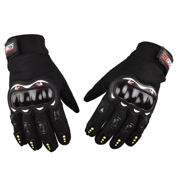 Manusi Moto FIXATO, Protectie Avansata, Anti-Alunecare, Touchscreen, Respirabile, Rezistente la Socuri, Negru