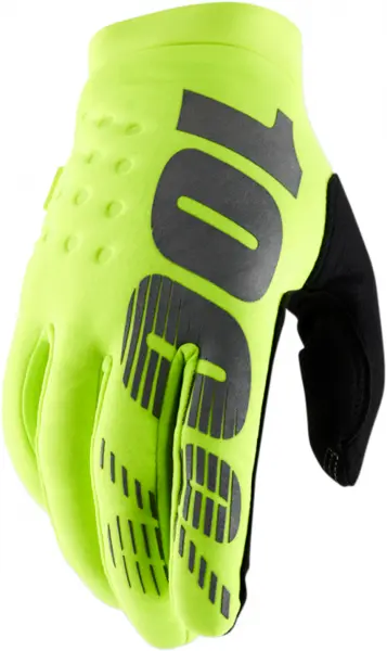 Manusi motocross 100% BRISKER culoare galben negru marime S