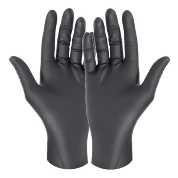 Manusi Negre din Nitril, Marimea XL, 100 Bucati