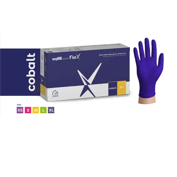 Manusi Nitril Nepudrate EasyCare 100 Buc Marime XS Cobalt - Everin