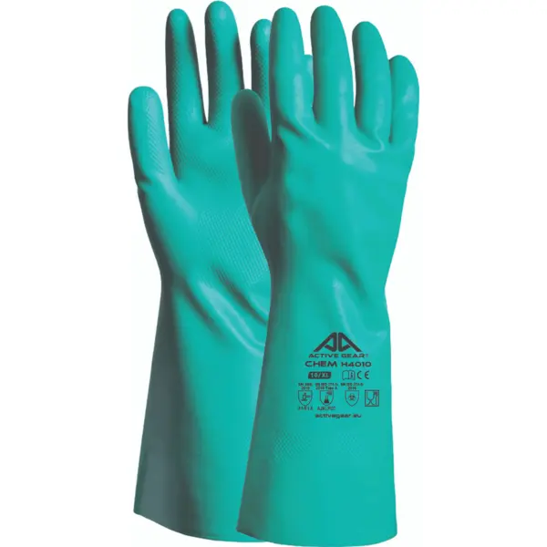 Manusi pentru protectie chimica din nitril verde Active Gear Marime 10 Manusi pentru protectie chimica din nitril verde Active Gear Marime 10