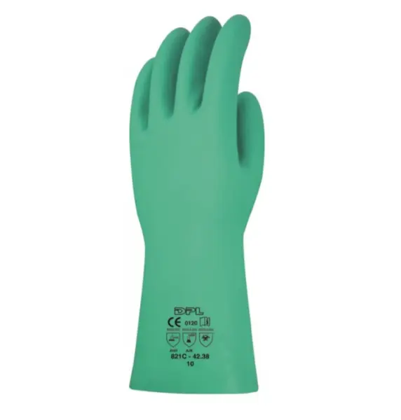 Manusi protectie antichimice nitril, culoarea verde, Ardon INTERFACE PLUS 8, VERDE