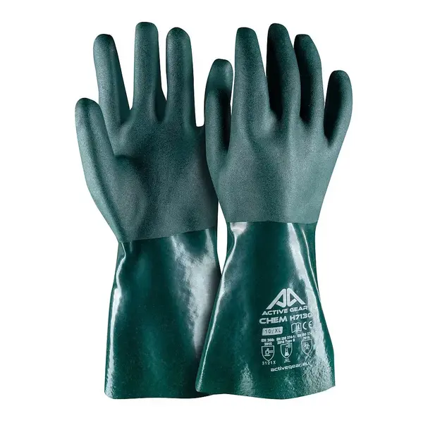 Manusi protectie chimica imersie PVC dubla 35cm Active Gear Marime XL Manusi protectie chimica imersie PVC dubla 35cm Active Gear Marime XL