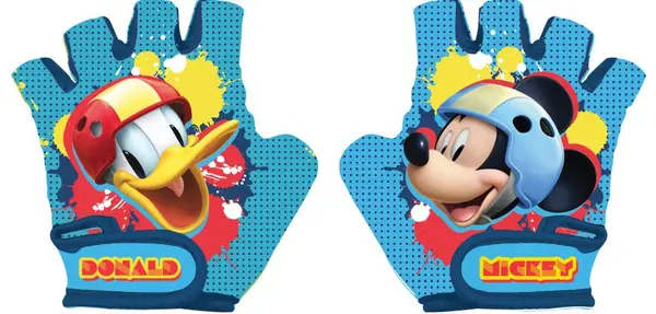 Manusi protectie copii, model Mickey Donald, marime +3 ani (pana la 15 cm circumferinta)