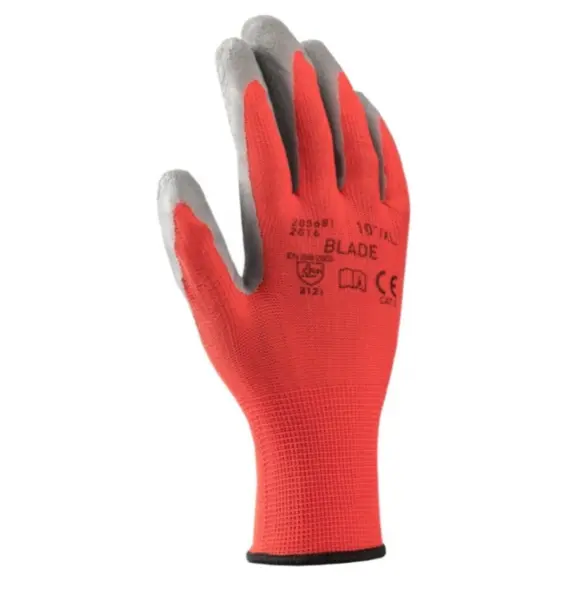 Manusi protectie cu invelis de latex subtire, culoarea gri, Ardon BLADE 9, GRI-ROȘU