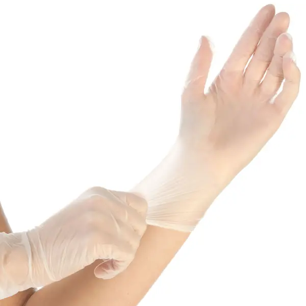 Manusi unica folosinta IDEAL - Vinyl clear - calitate extra fara pudra - marime xL - 100 buc