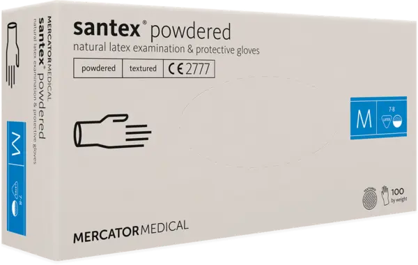 Manusi unica folosinta medicale latex pudrat 100/buc Mercador Medical Marime S Manusi unica folosinta medicale latex pudrat 100/buc Mercador Medical Marime S