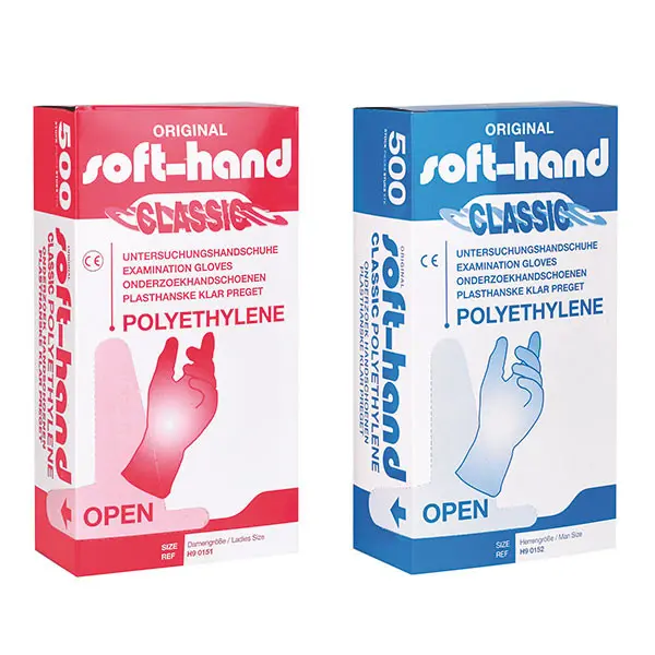 Manusi unica folosinta SOFTHAND POLY - din polietilena marime femei - 500 buc