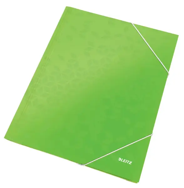 Mapa carton A4 cu elastic Leitz WOW lime