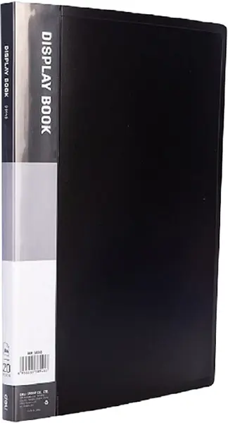 Mapa cu 20 de buzunare Deli Classic - E38145, A4, neagra