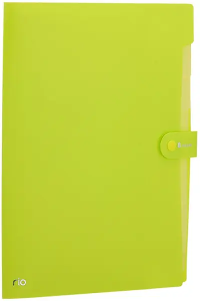 Mapa cu 8 compartimente Deli Rio - EB40102, A4, verde