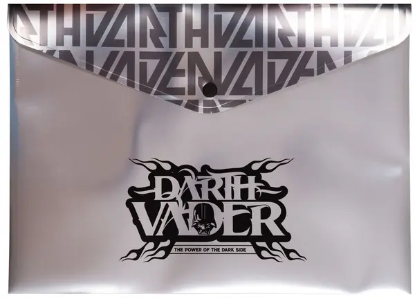 Mapă cu capsă Cool Pack Negru - Disney 100, A4, Darth Vader