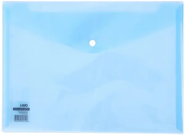 Mapa cu clips Deli Aurora - E5505, A4, transparenta, albastru deschis