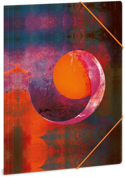 Mapa cu elastic Ars Una - A4, Orange Moon