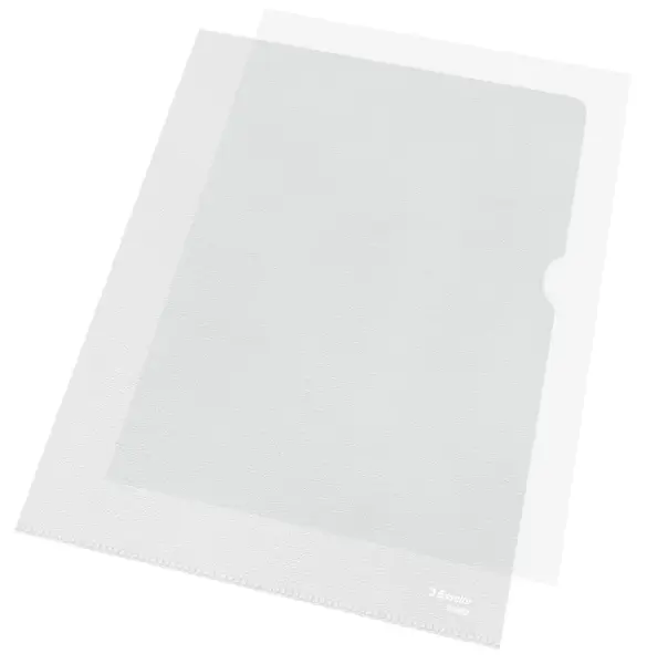 Mapa de protectie Esselte PP A4 85 mic 100 buc/cutie standard partial reciclat si reciclabil Mapa de protectie Esselte, PP, reciclabil, A4, 85 mic, 100 buc/cutie, standard
