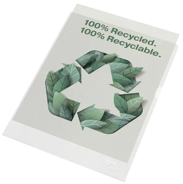 Mapa de protectie Esselte Recycled reciclat PP A4 100 mic 100 buc/cutie standard Mapa de protectie Esselte Recycled reciclat PP A4 100 mic 100 buc/cutie standard