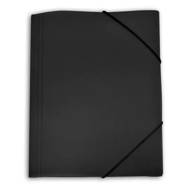 Mapa documente A4 cu elastic plastic Skag negru