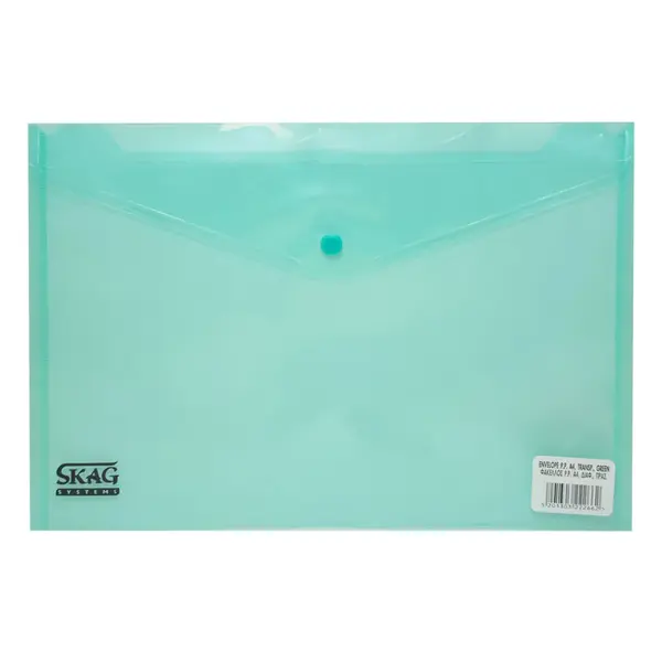 Mapa plastic A4 cu capsa Skag verde