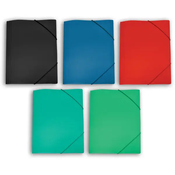 Mapa plastic A4 cu elastic culori asortate 50/set Skag Mapa plastic A4 cu elastic culori asortate 50/set Skag