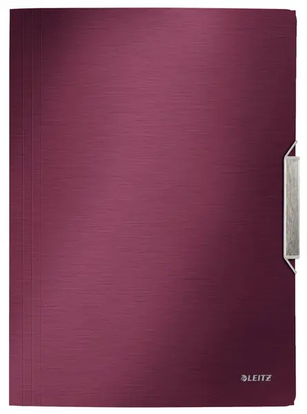 Mapa plastic A4 cu elastic grena Leitz Style Mapa plastic A4 cu elastic grena Leitz Style