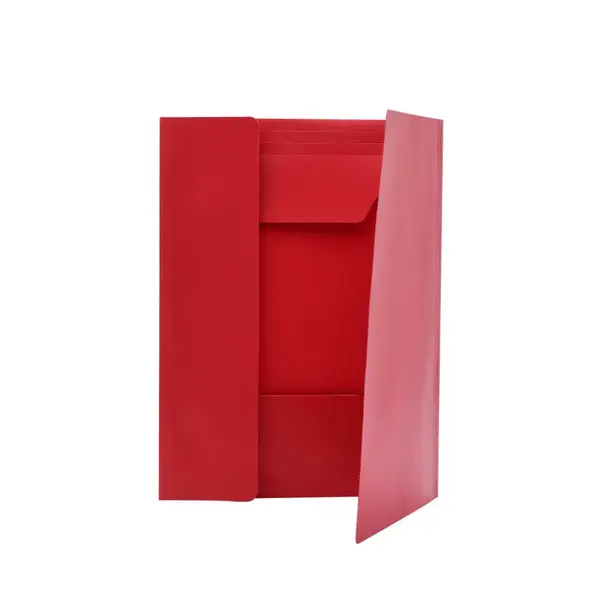 Mapa plastic A4 cu elastic rosu