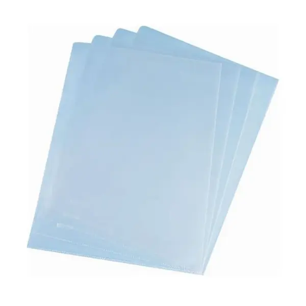 Mapa plastic Noki A4 cu doua deschideri 100/set 90 microni Mapa plastic Noki A4 cu doua deschideri 100/set 90 microni transparent