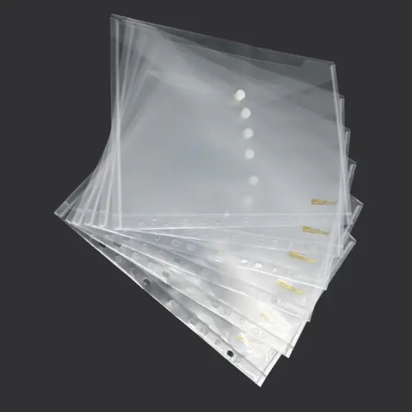 Mapa plastic Office Cover A4, cu capsa si perforatii, 160 microni, pentru documente