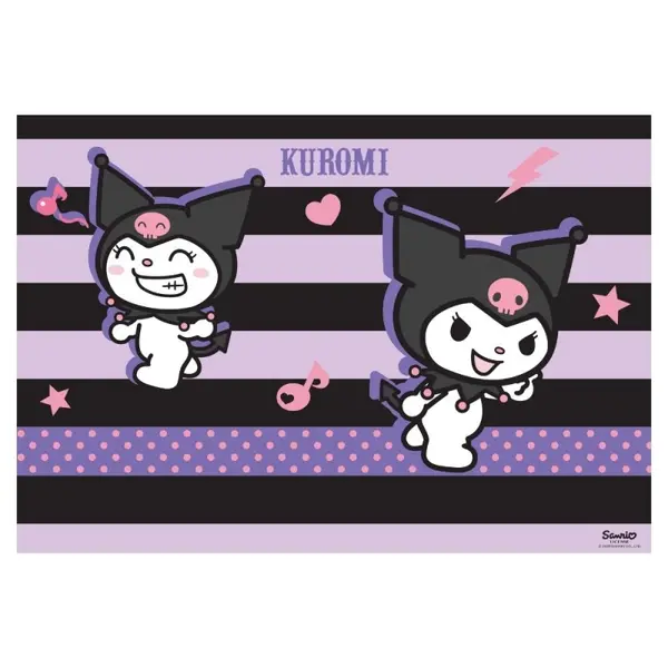 Mapa protectie birou Kuromi, format A3, cu 2 fete, 42 x 29.7 cm