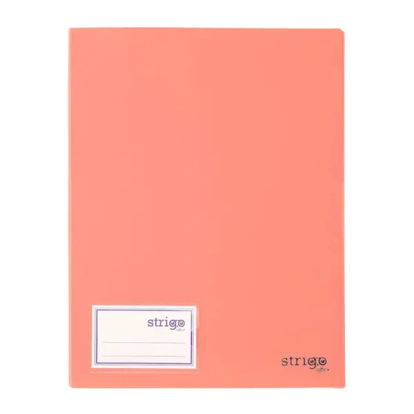 Mapa Strigo, PP, A4, 30 folii protectie, roz deschis