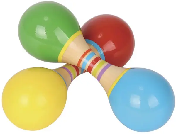 Maracas din lemn Lelin - Sortiment