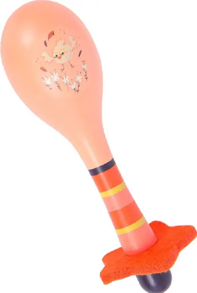 Maracas Moulin Roty, coral