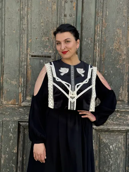 Marama Vestă catifea cu print - universală
