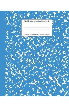 Marble Composition Notebook College Ruled: Blue Marble Notebooks, School Supplies, Notebooks for School - Young Dreamers Press