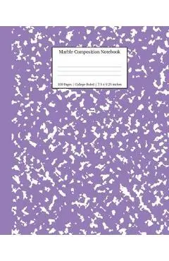 Marble Composition Notebook College Ruled: Lavender Marble Notebooks, School Supplies, Notebooks for School - Young Dreamers Press