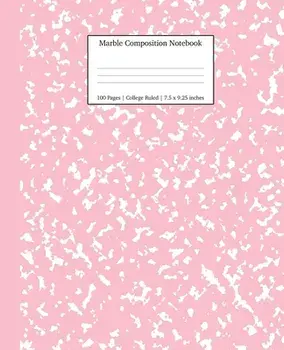 Marble Composition Notebook College Ruled: Pink Marble Notebooks, School Supplies, Notebooks for School, Paperback/***