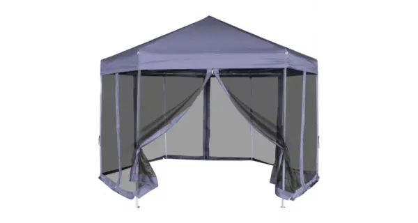 Marchiza pliabila, 6 pereti laterali 3,6x3,1 m, Albastru inchis