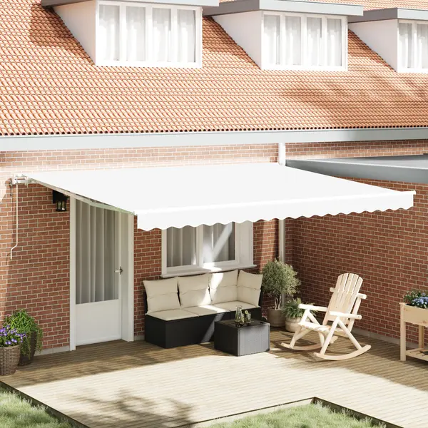 Marchiza retractabila automatica Gossi alb 450x300 cm, material de inlocuire pentru marchiza Gossi 4.5x3 m alb