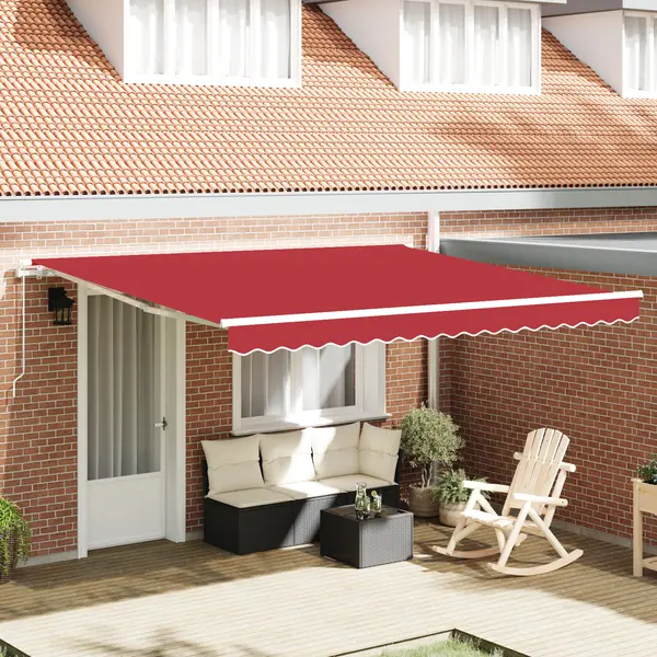 Marchiza retractabila manuala Gossi albastra marina 400x300 cm, tesatura pentru marchiza Gossi pentru cadru de 4x3 m rosu